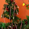Joyfy Christmas Candy Cane Pens – Festive Red & White Striped Ballpoint Pens – Holiday Party Favors & Stocking Stuffers - 2 of 4