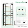 DOMETOUR Bookshelf Classically Modern Bookcase, Tall Book Shelf Display Shelves Storage Organizer Rack for Bedroom Living Room - 3 of 4