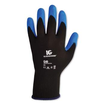 KleenGuard G40 Foam Nitrile Coated Gloves, 230 mm Length, Medium/Size 8, Blue, 12 Pairs
