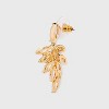 Crystal Cluster Marquiese Drop Earrings - Gold - 2 of 2