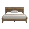 Galano Layton Wood Frame Queen Platform Bed with Headboard in Knotty Oak, Dusty Gray Oak, White, Black, Oslo Oak, Concrete Gray, Amber Walnut - 2 of 4