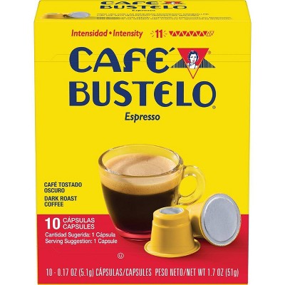 Cafe Bustelo Espresso Roast Coffee Pods - 10ct