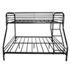 TiramisuBest Black Twin over Twin Metal Bunk Bed - Ideal for Kids and Adults, Low-Profile Design with Ladder and Guardrails for Climbing - 3 of 4