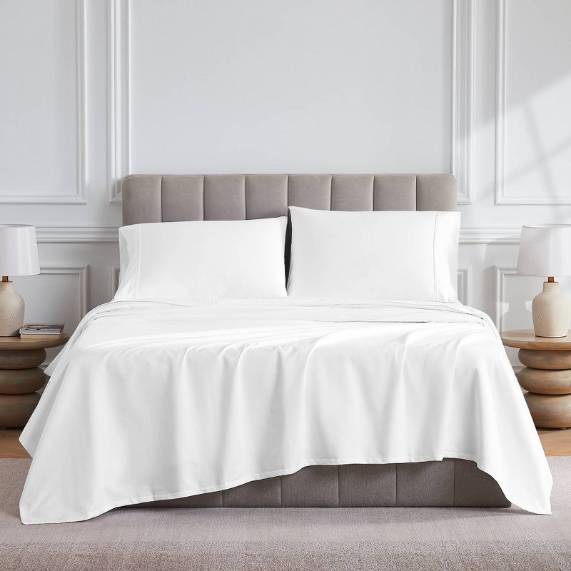 400 Thread Count Wrinkle Free Cotton Solid Sheet Set - Purity Home, 1 of 11