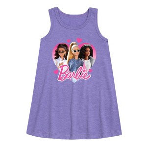 - Barbie - Valentine's Day Graphic Sleeveless Aline Dress - 1 of 2