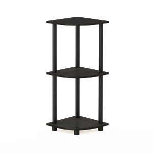 HOMLUX 3 Tier Decorative Corner Bookshelf Display Rack - 1 of 4