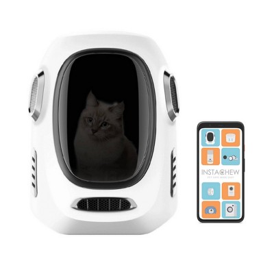 Instachew Trekpod Smart Carrier, App Enabled for Cat and Dogs - White