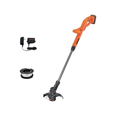 BLACK+DECKER EASYFEED 20-volt Max 12-in Straight Shaft Battery String  Trimmer 2 Ah (Battery and Charger Included)