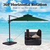 Hyleory 108'' Square Cantilever Umbrella - 3 of 4