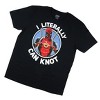 Seven Times Six Deadpool T-Shirt Men's I Literally Can Knot Short Sleeve Graphic Top Black - 4 of 4