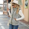 Coolmee Women's Fashion Vest Casual Warm Fleece Fuzzy Jackets Sleeveless Zip Up Cozy Vests Outerwear with Pockets - 4 of 4