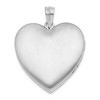 Black Bow Jewelry Sterling Silver 24mm Polished Heart Locket - 3 of 4