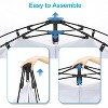 VINGLI 2 Room Shower Tent, 7.5 FT Instant Pop Up Shelter with Carrying Bag, Privacy Changing Room Tent - 3 of 4