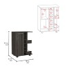 NicBex Mobile Kitchen Island Cart Morden Kitchen Carts on Wheels with Storage, 1 Cabinet Door, 6 Bottle Rack and 2 Shelves for Kitchen - 2 of 4