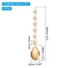Unique Bargains Crystal Pendants Teardrop Beads for DIY Lamp Arts Crafts Decoration 6 Pcs - 2 of 4