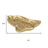 HomeRoots 5" Gold Cast Iron Christmas Bell Trinket Tray - 3 of 4