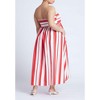 ELOQUII Women's Plus Size Poplin Fit And Flare Maxi Dress - 3 of 3