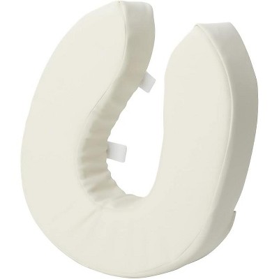 DMI Raised Toilet Seat Cushion, 2 in Padding, Tear-Resistant, FSA/HSA Eligible, White