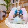 Itopfox Modern Rainbow Colors Beanbag Sofa for Kids & Teens with Sponge Filling & Soft Faux Fur, Perfect for Bedroom & Living Room (Colorful) - 4 of 4