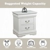 NicBex Nightstand with 2 Drawers,Modern Side Table with Storage Space and Wood Frame,Bedside Table for Bedroom,Living Room - 4 of 4