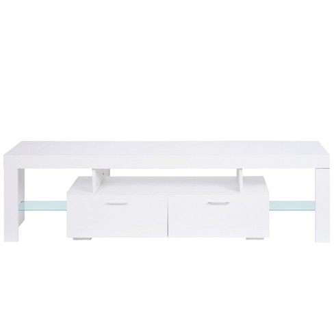 NicBex Modern TV Stand with LED Lights for TVs up to 75 Inches,TV Media Console Table with 2 Drawers and Open Shelves - image 1 of 4