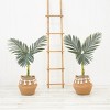 Nearly Natural 3-ft Artificial Golden Cane Palm Tree with Handmade Jute & Cotton Basket with Tassels DIY KIT (Set of 2) - 3 of 4