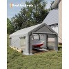 13x25FT Heavy Duty Carport with Removable Walls & Roll-Up Door, All-Weather Shelter for RV, Truck, Boat Storage - 3 of 4