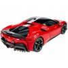 Ferrari SF90 Stradale Assetto Fiorano Red with White Stripes "Signature Series" 1/18 Diecast Model Car by Bburago - 4 of 4