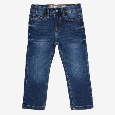 CULTURA Boy's Saddle Stitch Stretch Jeans