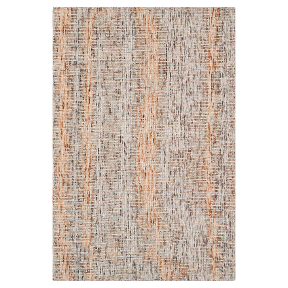 Beige/Rust Abstract Tufted Area Rug - (4'X6') - Safavieh