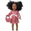 Doll Clothes Superstore Pink Coat Dress Purse Fits 18 Inch Girl Dolls Like American Girl Our Generation My Life Dolls - 2 of 4