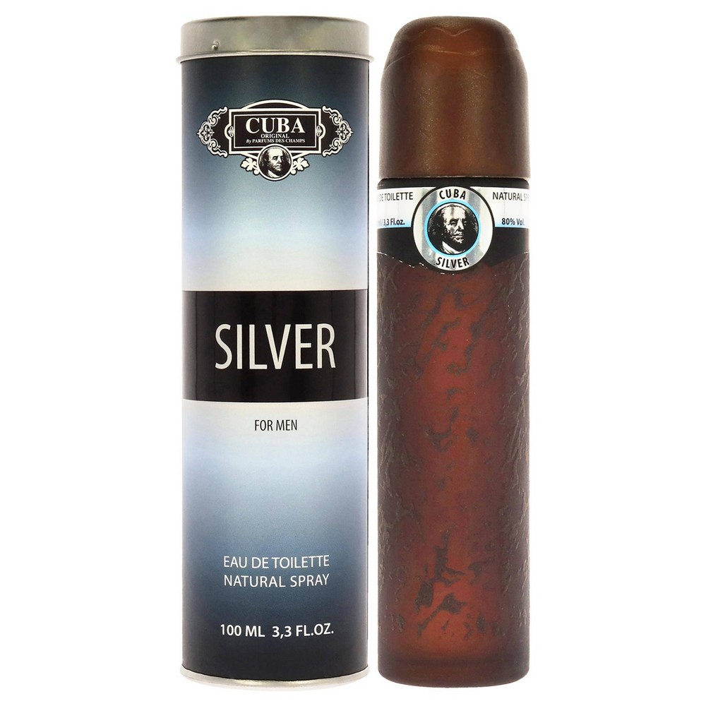 Cuba Silver Men's EDT Spray - 3.3 fl oz