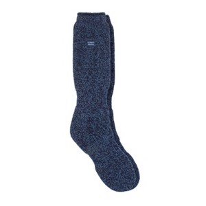 Always Warm by Heat Holders Men's Warmest Long Twist Crew Socks - Navy 7-12 - 1 of 4