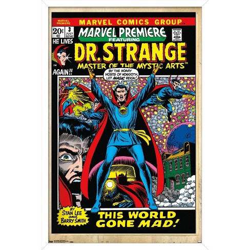 Trends International Marvel Comics Doctor Strange - Marvel Premiere Cover  #3 Framed Wall Poster Prints White Framed Version 14.725 X 22.375 : Target