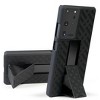 Nakedcellphone Case with Stand and Belt Clip Holster for Samsung Galaxy S21 Ultra - Black - 4 of 4