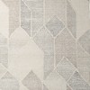 Beige Gray And Ivory Wool Geometric Hand Woven Area Rug - 4 of 4