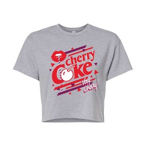 Women's - Coca-Cola - Cherry Coke Very Cherry Cropped Graphic T-Shirt - 1 of 4