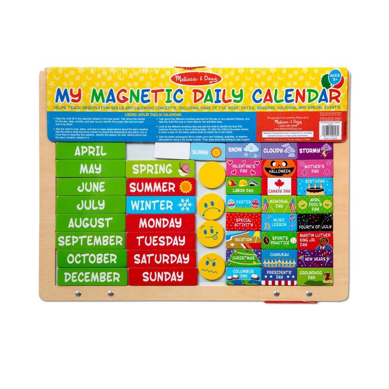 Melissa &#38; Doug My First Daily Magnetic Calendar, 4 of 17