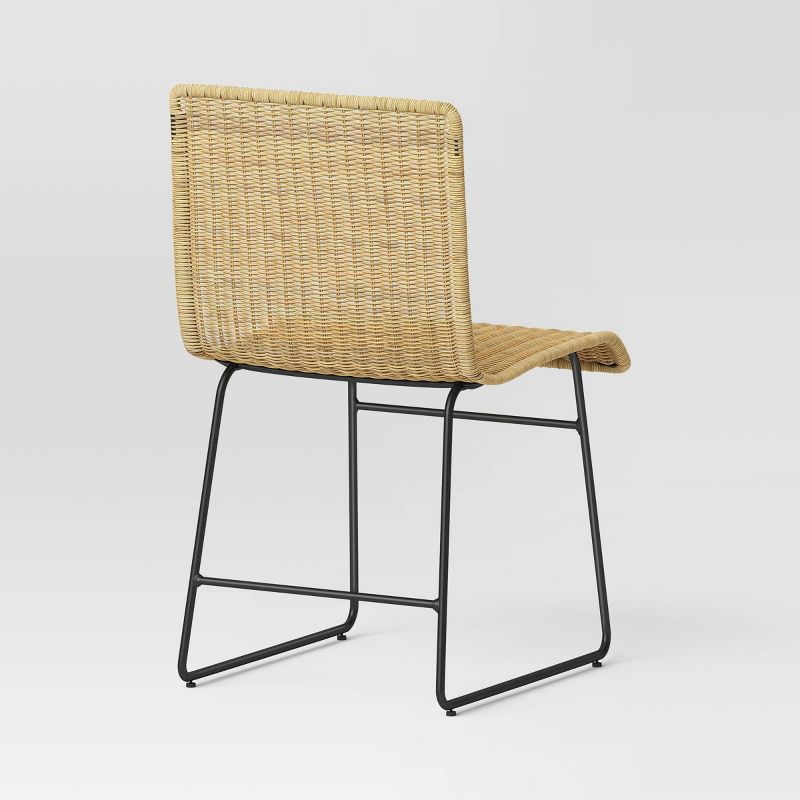 Chapin Modern Woven Dining Chair with Metal Legs Threshold - Threshold&#8482;, 5 of 10