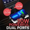 Vena 30W Dual Port Car Charger (USB C + USB-A), PD 3.0 Fast Charging Charger For MacBook Air iPad Pro iPhone 16 15 14 13 Pro Max Galaxy Google Pixel - 3 of 4