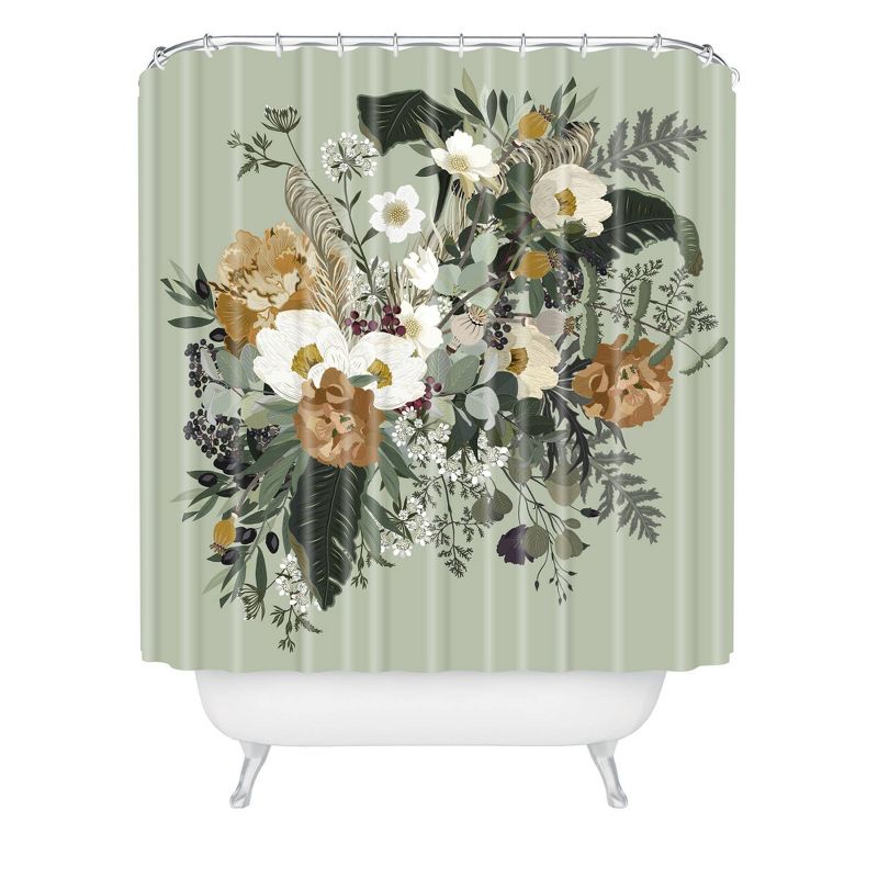 Iveta Abolina Paloma Midday Shower Curtain Green - Deny Designs, 1 of 7
