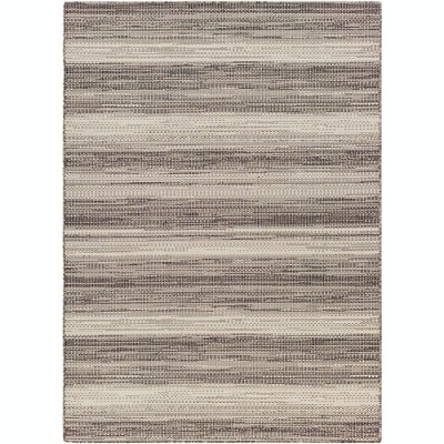 Mark & Day Kyrenia 5'1"x7' Rectangle Woven Indoor and Outdoor Area Rugs Charcoal: Modern Stain-Resistant Polypropylene Rug