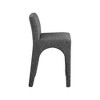 Meridian Furniture,Gramercy Black Linen Textured Fabric Stool - 4 of 4
