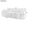 NicBex 81.5" Minimalist Sofas for Living Room, 3-Seater Sofa with Arc-shaped Armrests, Curved Design Couches for Living Room, Extra-Large Seat Depth - 2 of 4