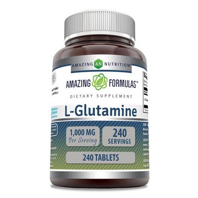 Amazing Formulas L-Glutamine 1000 Mg 240 Tablets