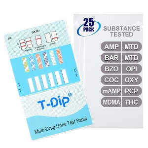 Mintegrity [25pk] 12 Panel Urine Drug Test Card for Home | High Sensitivity Substance Screening Home Detection Urine Dip Card | MT-WDOA-1124 - 1 of 4