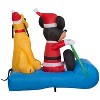 Gemmy Christmas Inflatable Mickey Mouse and Pluto on Sled, 4.5 ft Tall, Multi - 4 of 4