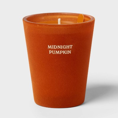 Velvet Midnight Pumpkin Jar Candle 12.6oz - Threshold™