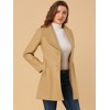 INSPIRE CHIC Women's Casual Shawl Collar Single Breasted Belted Overcoat - 2 of 4