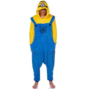 Minions Union Suit Character Design Adult Kigurumi Costume Pajamas - 1 of 4